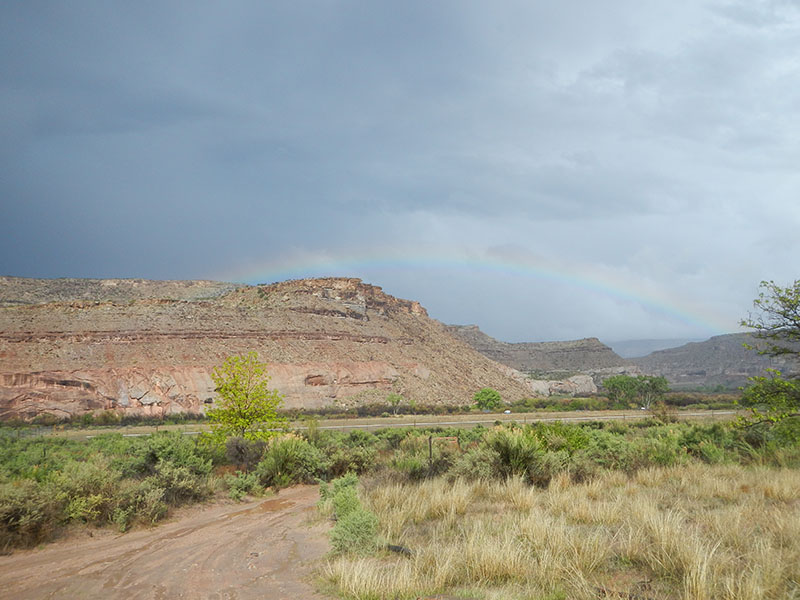 rainbow over Utah Bottoms